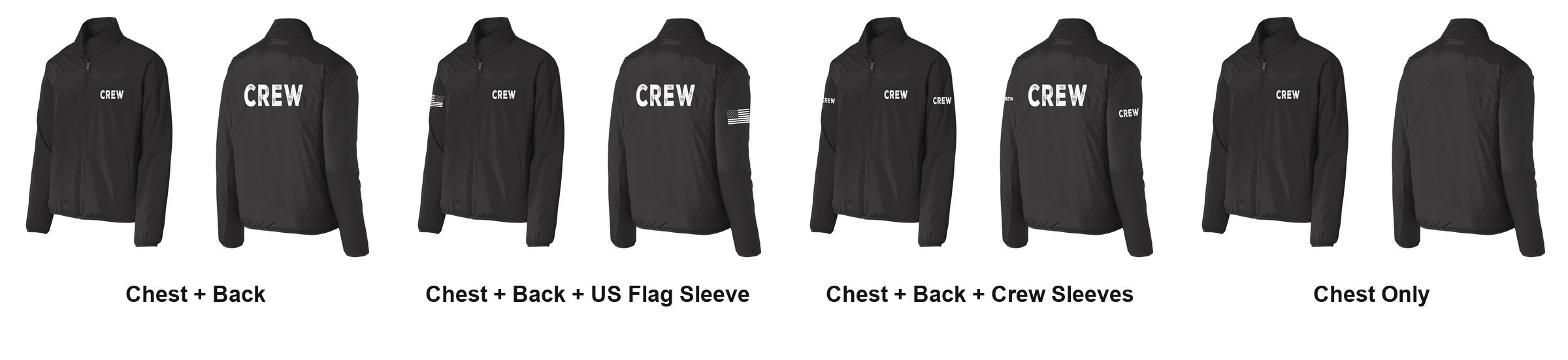 CREW print layouts
