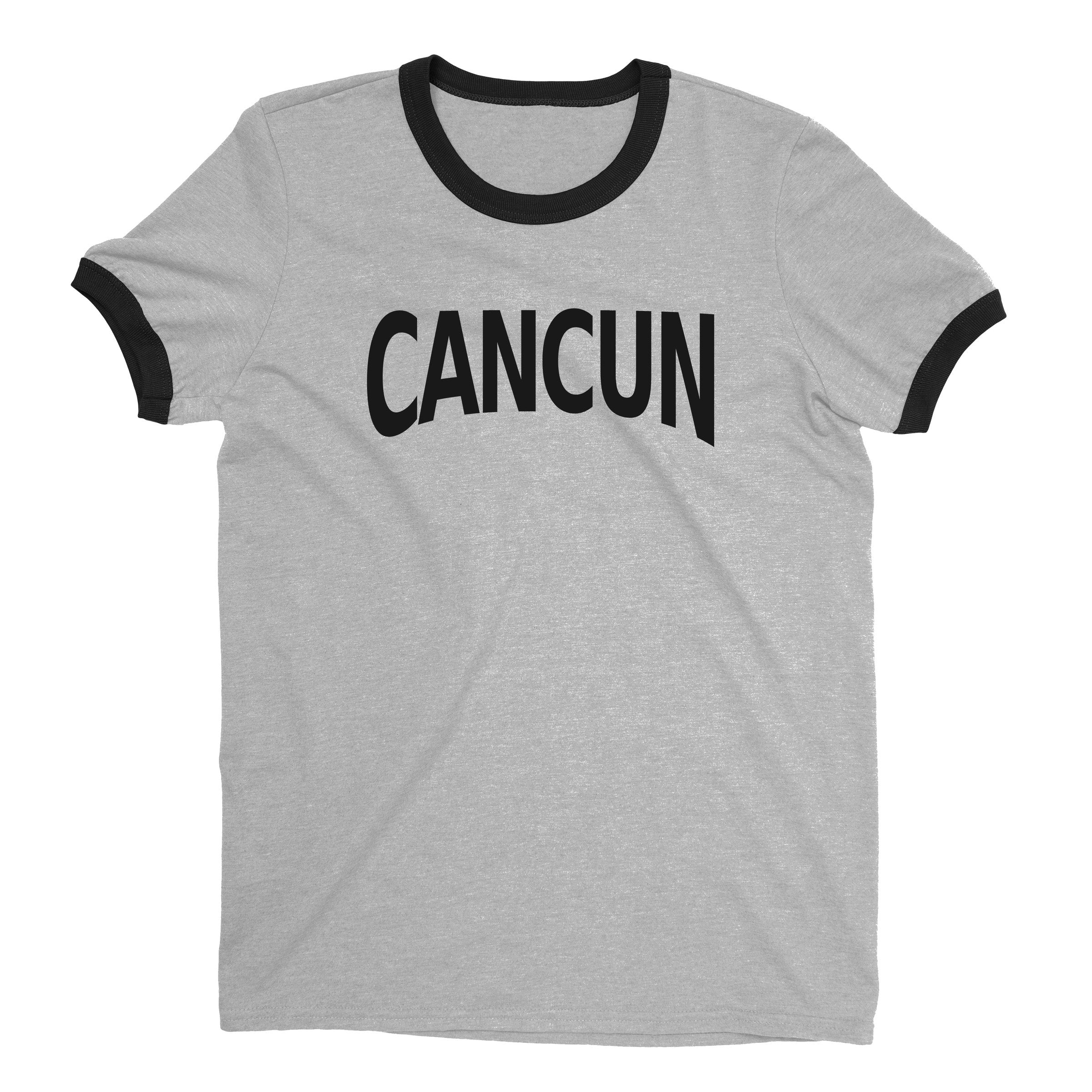 Cancún Ringer Tee — Heather Gray