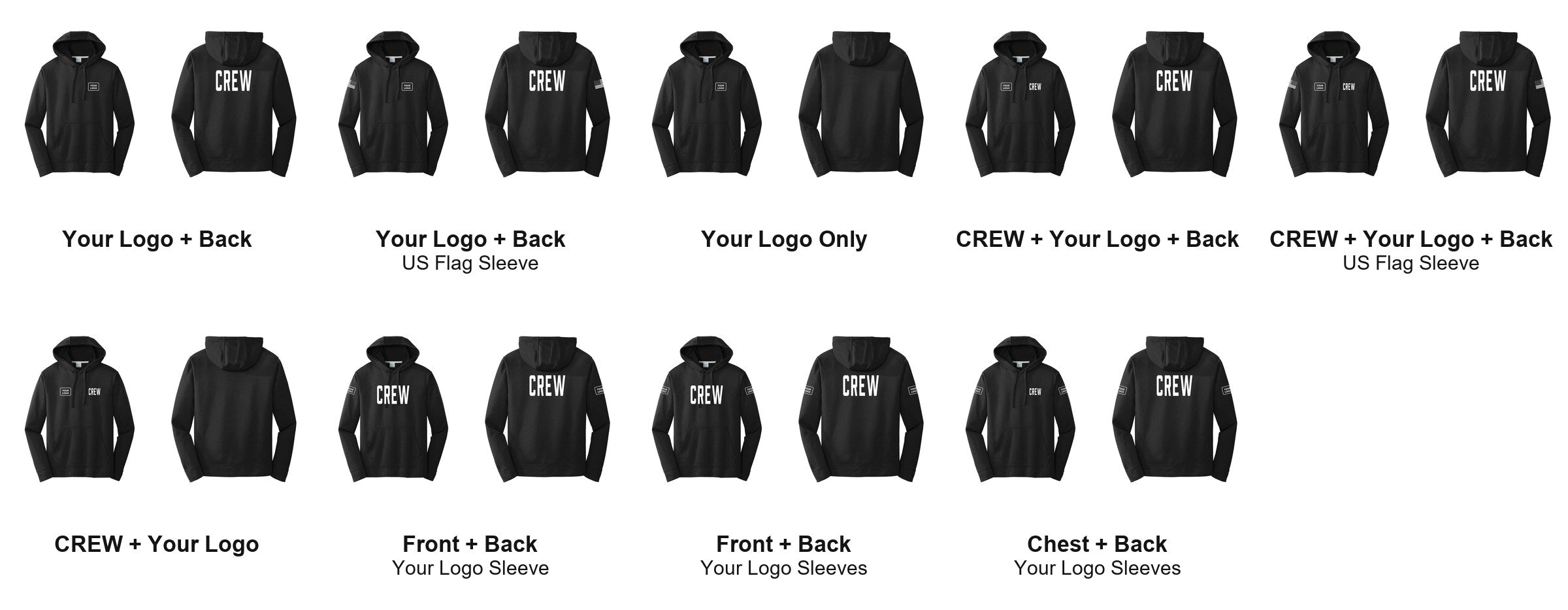 CREW print layouts