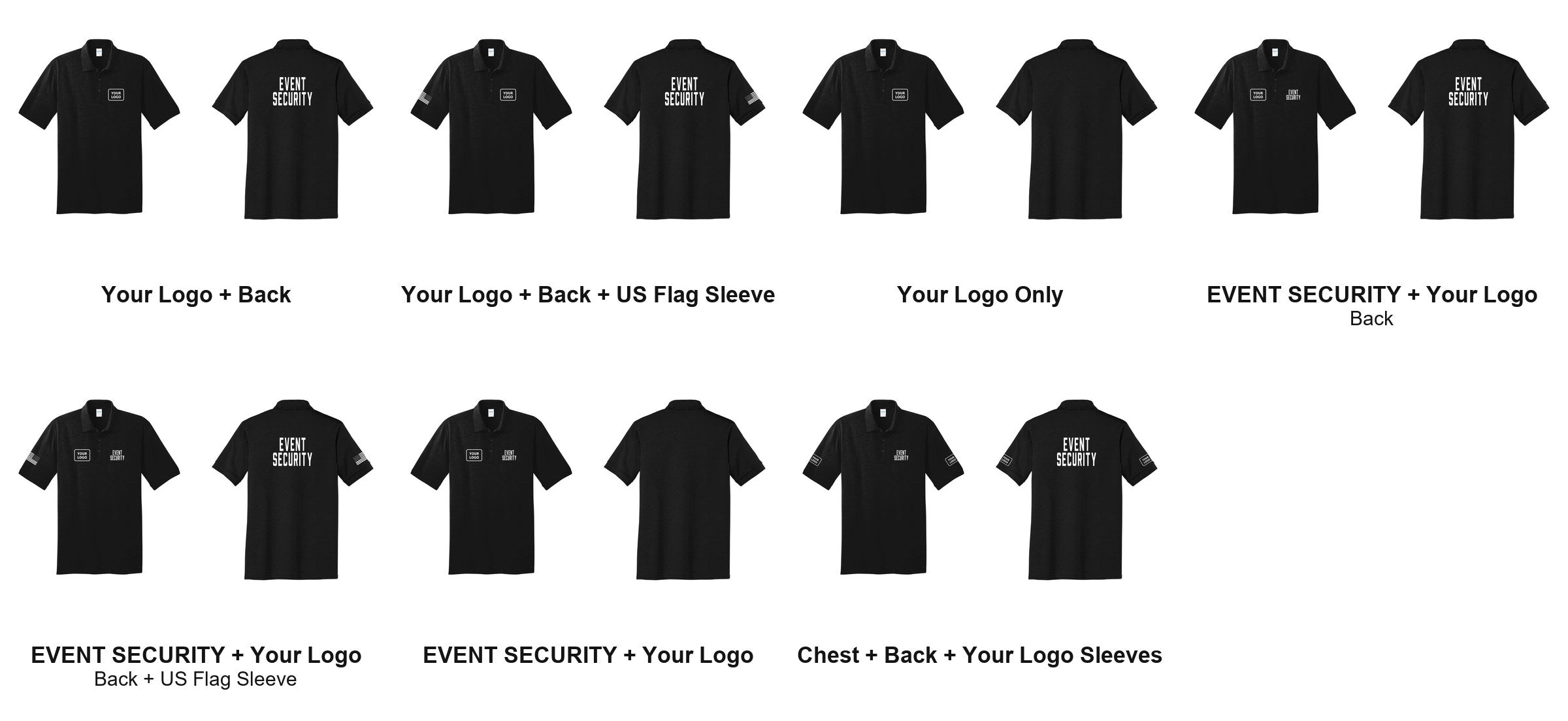 EVENT SECURITY print layouts