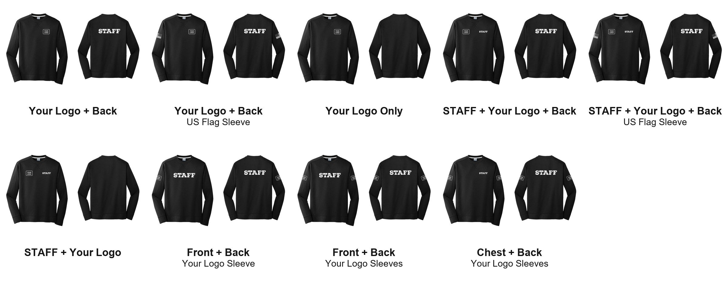 STAFF print layouts