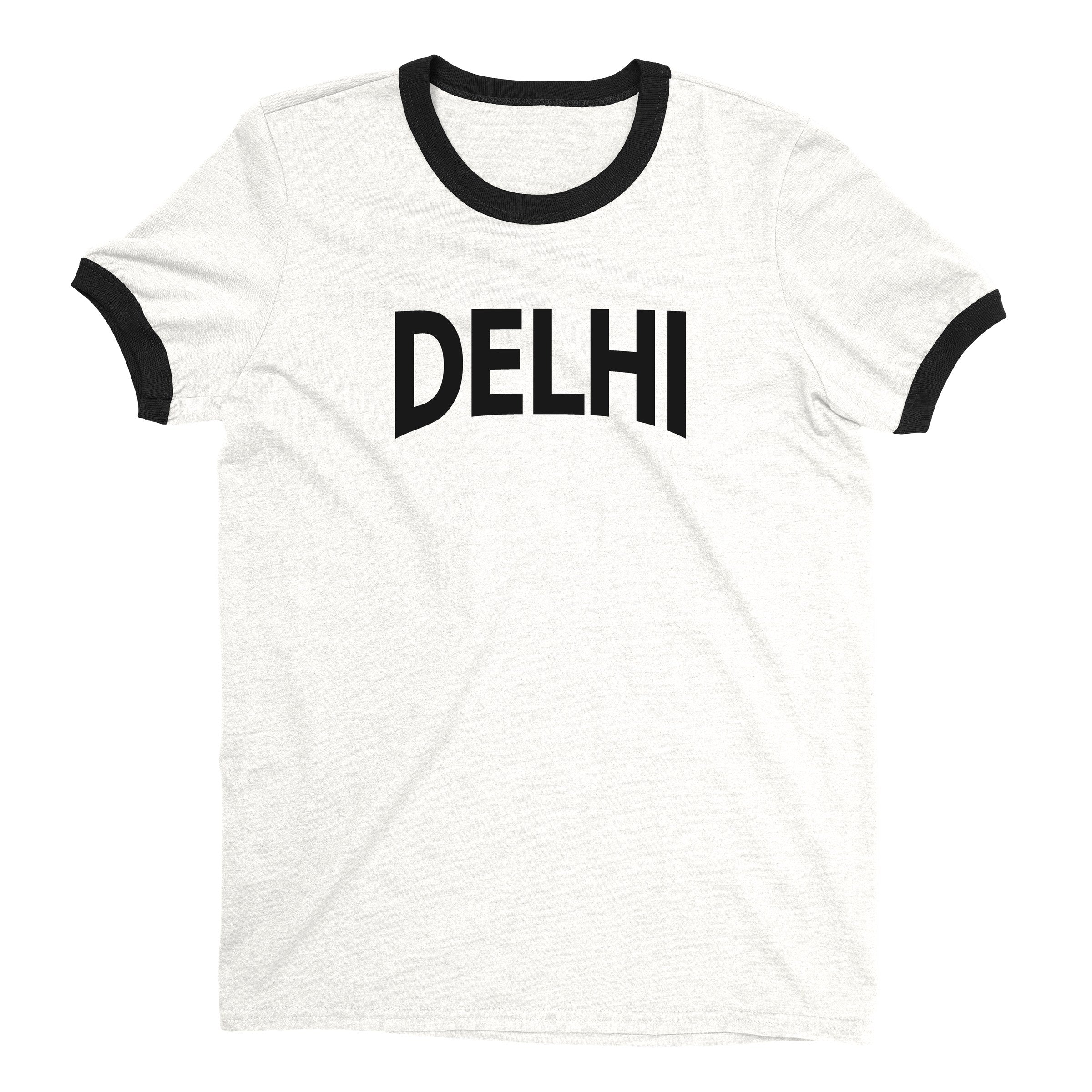 Delhi Ringer Tee — White