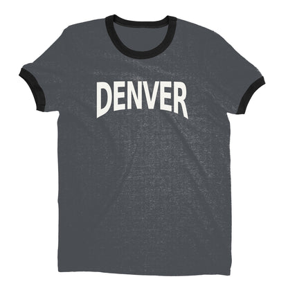 Denver Ringer Tee — Dark Heather