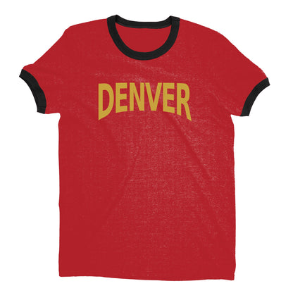 Denver Ringer Tee — Red