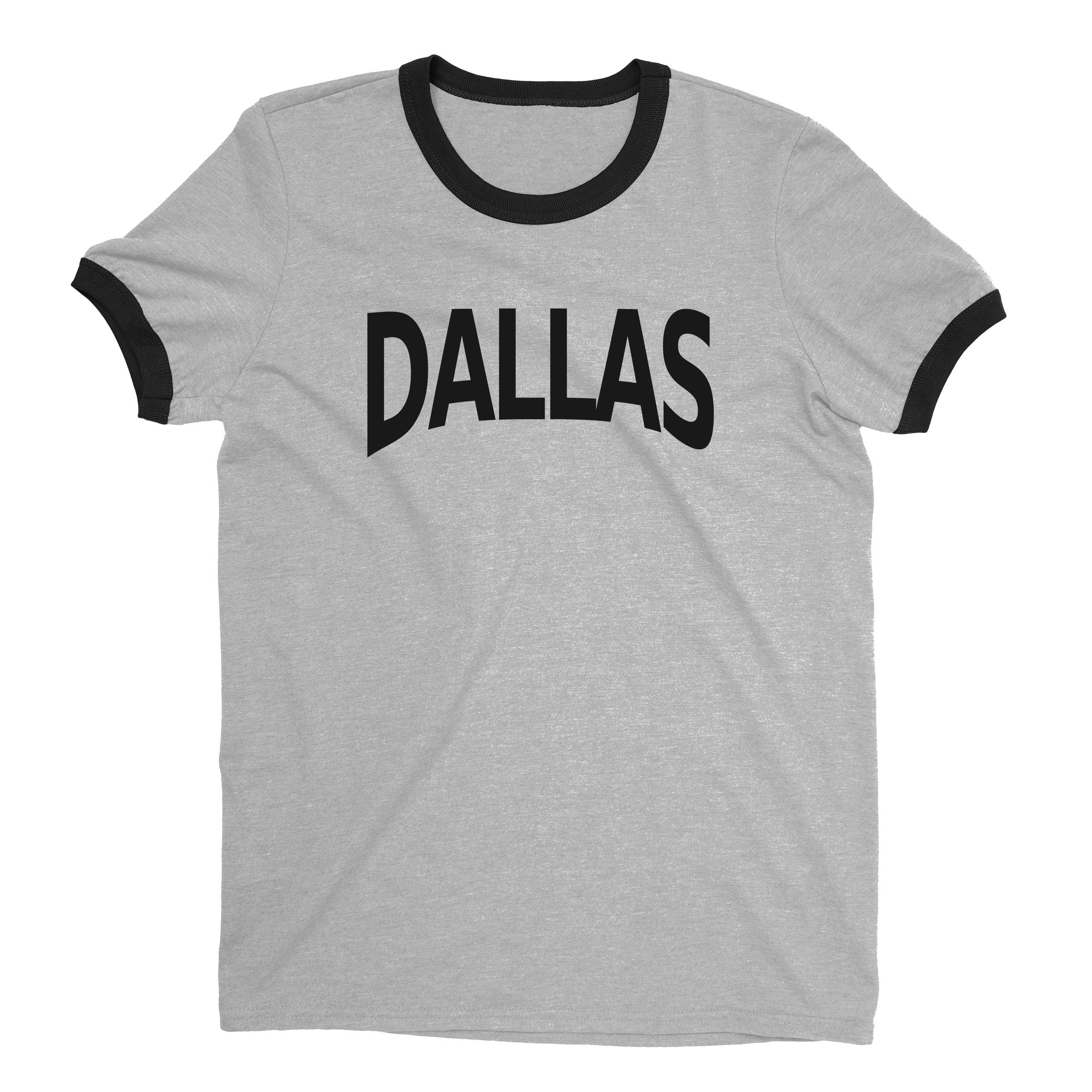 Dallas Ringer Tee — Heather Gray