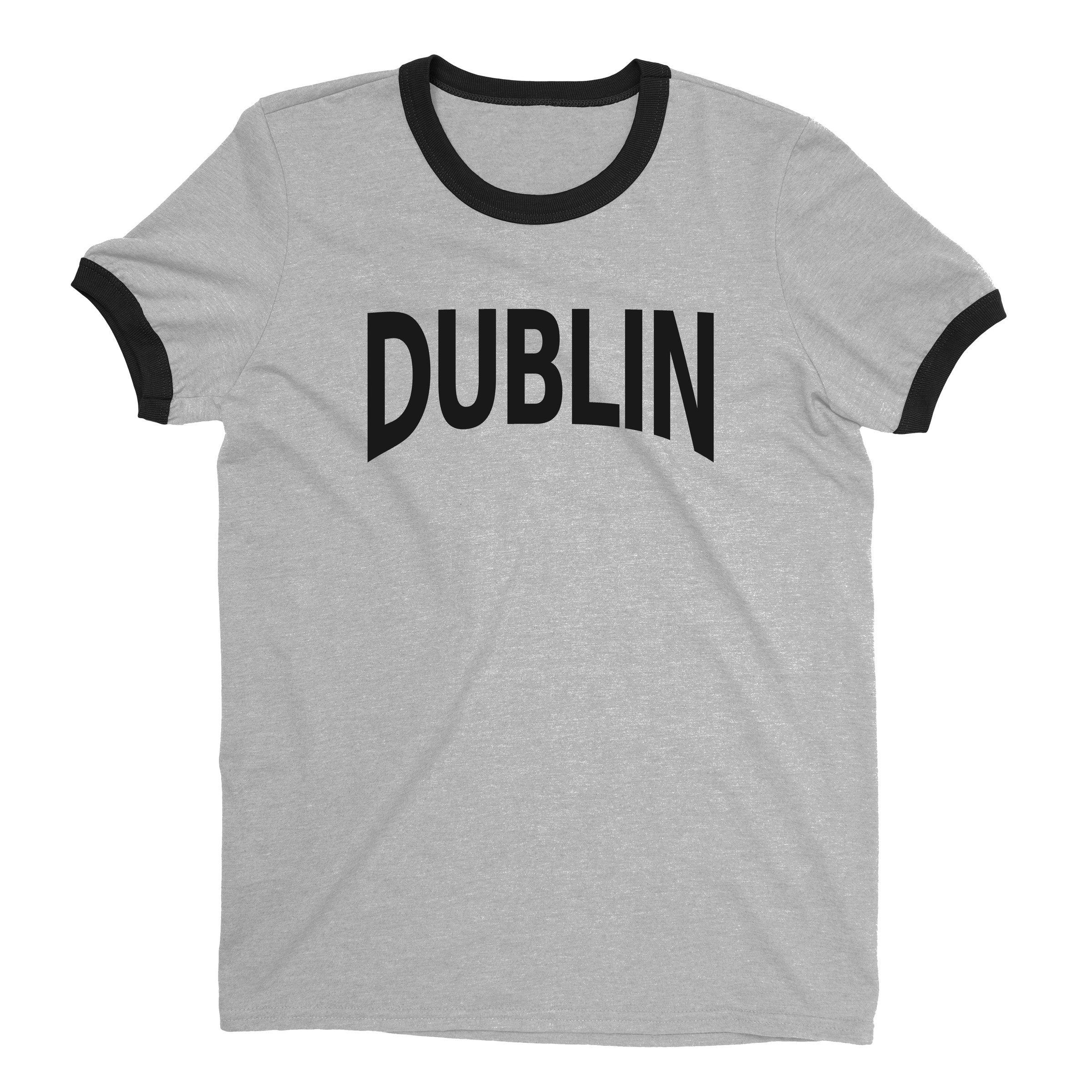 Dublin Ringer Tee — Heather Gray