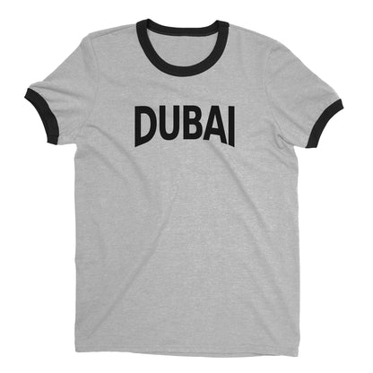 Dubai Ringer Tee — Heather Gray