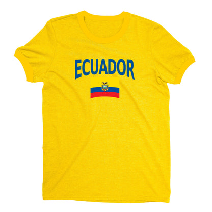 Ecuador World Cup Plain Tee Unisex T-Shirt -- NYC Factory - Yellow