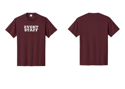 NYC Factory Event Staff T-Shirt - Front Only - Athletic Maroon
