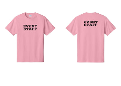 NYC Factory Event Staff T-Shirt - Front + Back - Candy Pink