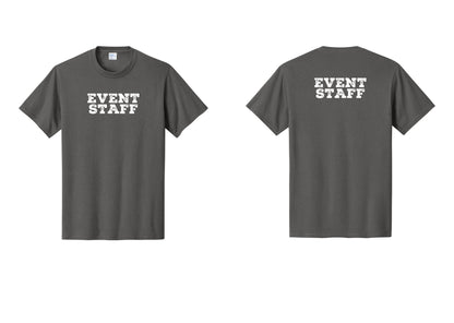 NYC Factory Event Staff T-Shirt - Front + Back - Charcoal