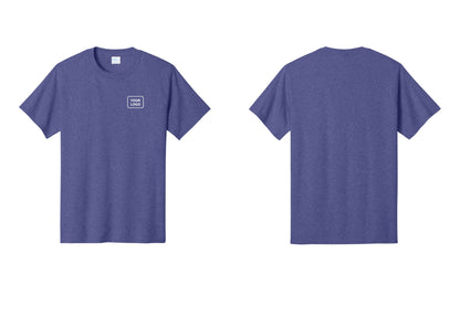 NYC Factory Custom Logo Event Staff T-Shirt - Your Logo Only - Heather Purple