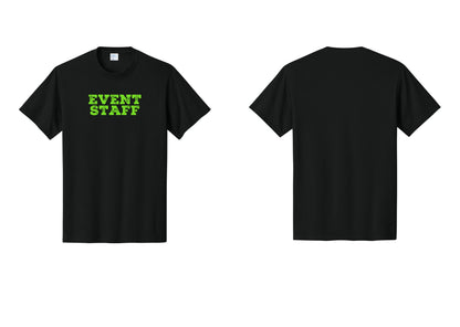NYC Factory Event Staff T-Shirt - Front Only - Black / Neon