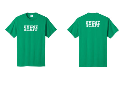 NYC Factory Event Staff T-Shirt - Front + Back - Kelly