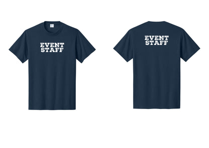 NYC Factory Event Staff T-Shirt - Front + Back - Navy
