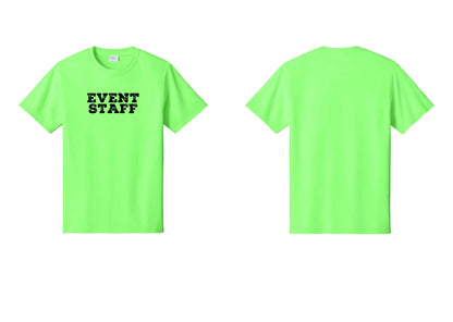NYC Factory Event Staff T-Shirt - Front Only - Neon Green