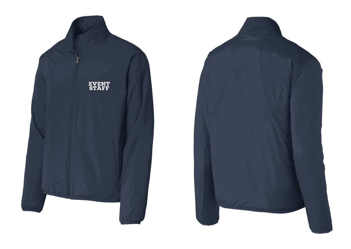 NYC Factory Event Staff Windbreaker Full-Zip Jacket (Rustic) - Chest Only - Dress Blue Navy