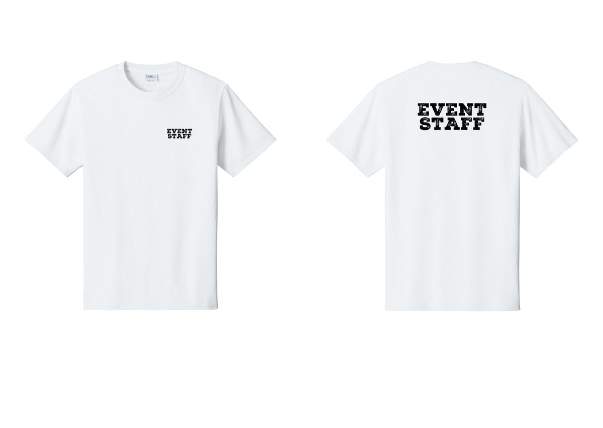 NYC Factory Event Staff T-Shirt - Chest + Back - White