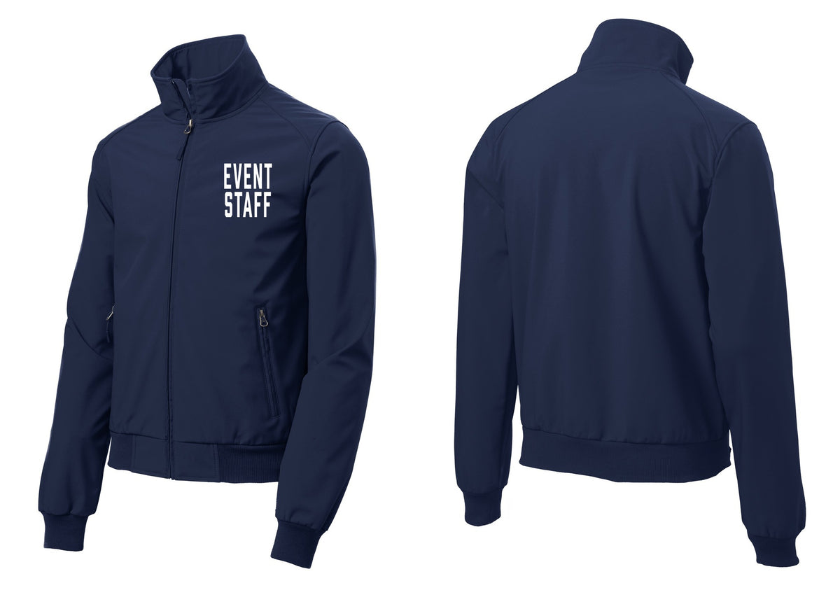NYC Factory Event Staff Soft Shell Bomber Jacket (Classic) - Chest Only - Dress Blue Navy
