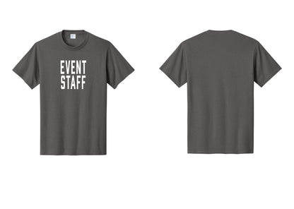 NYC Factory Event Staff T-Shirt, Condensed Lettering - Front Only - Charcoal