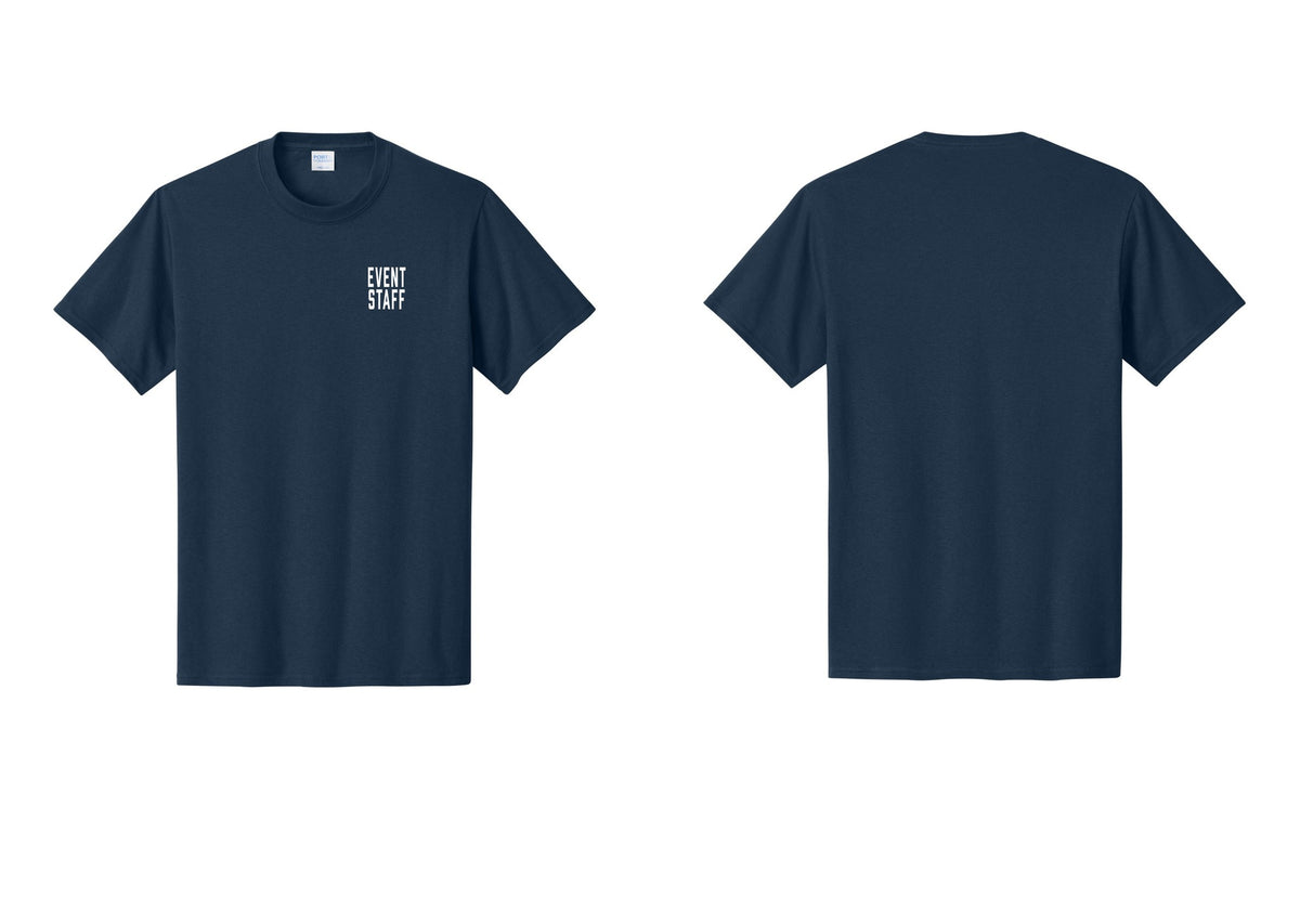 NYC Factory Event Staff T-Shirt, Condensed Lettering - Chest Only - Navy