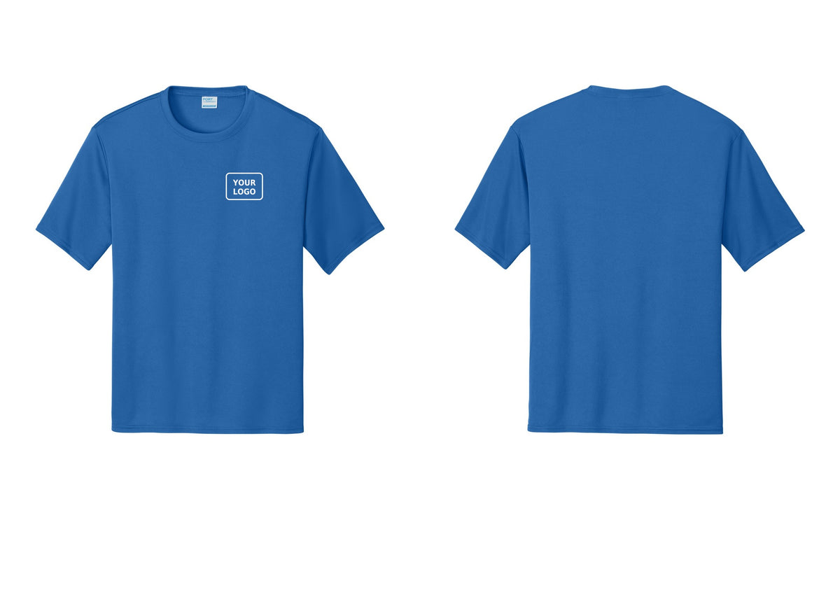 NYC Factory Custom Logo Event Staff Performance T-Shirt (Classic) - Your Logo Only - Royal