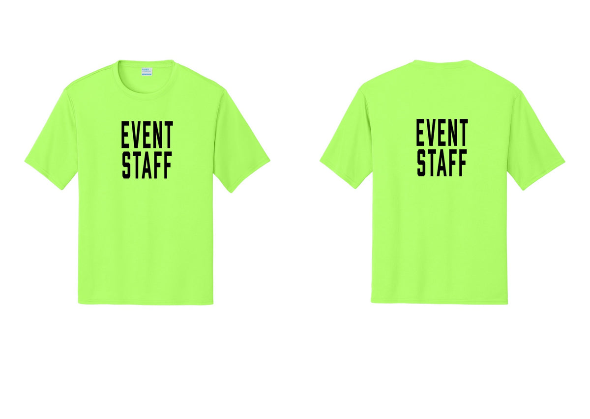 NYC Factory Event Staff Performance T-Shirt (Classic) - Front + Back - Neon Green