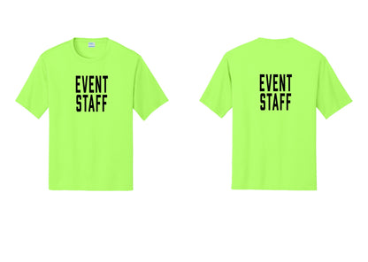 NYC Factory Event Staff Performance T-Shirt (Classic) - Front + Back - Neon Green