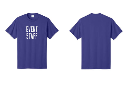 NYC Factory Event Staff T-Shirt, Condensed Lettering - Front Only - Purple