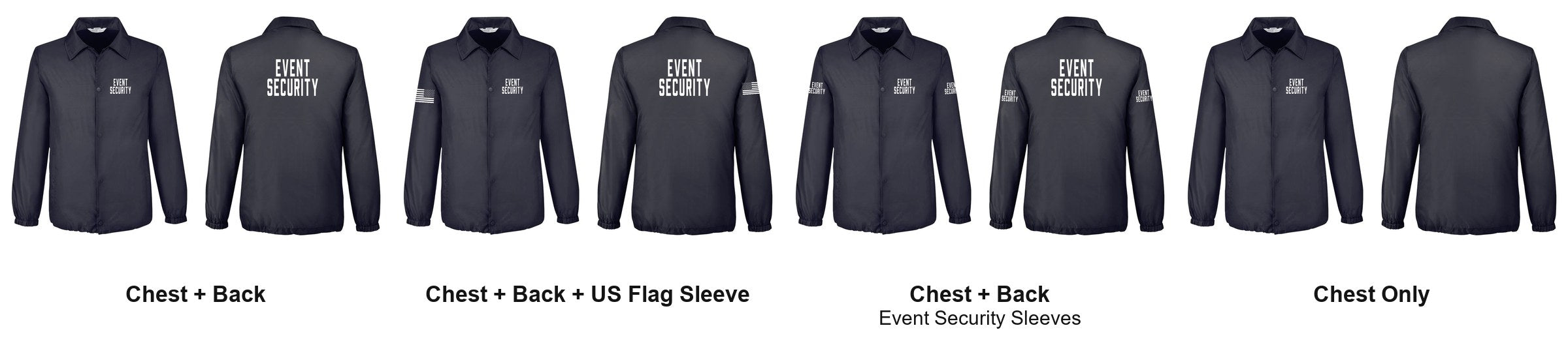 EVENT SECURITY print layouts