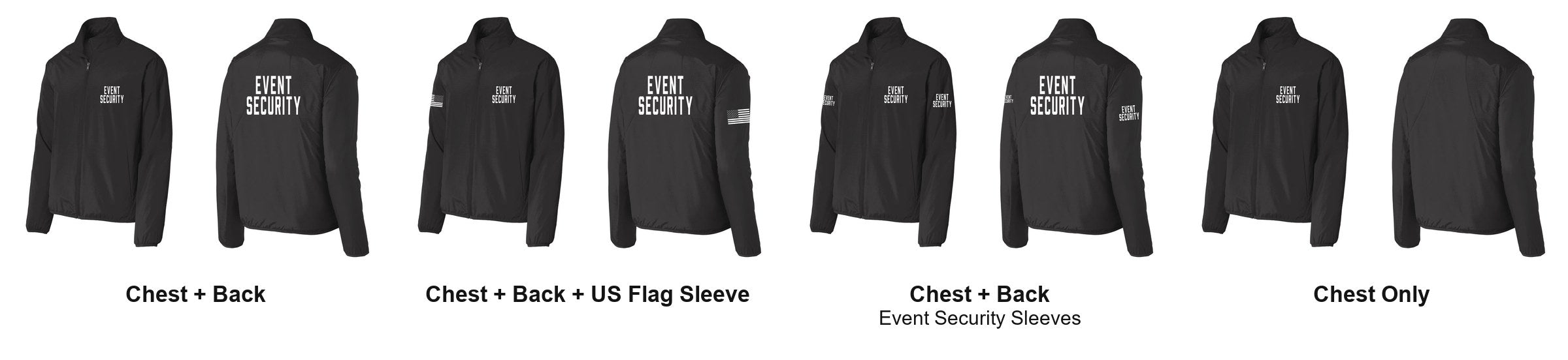EVENT SECURITY print layouts