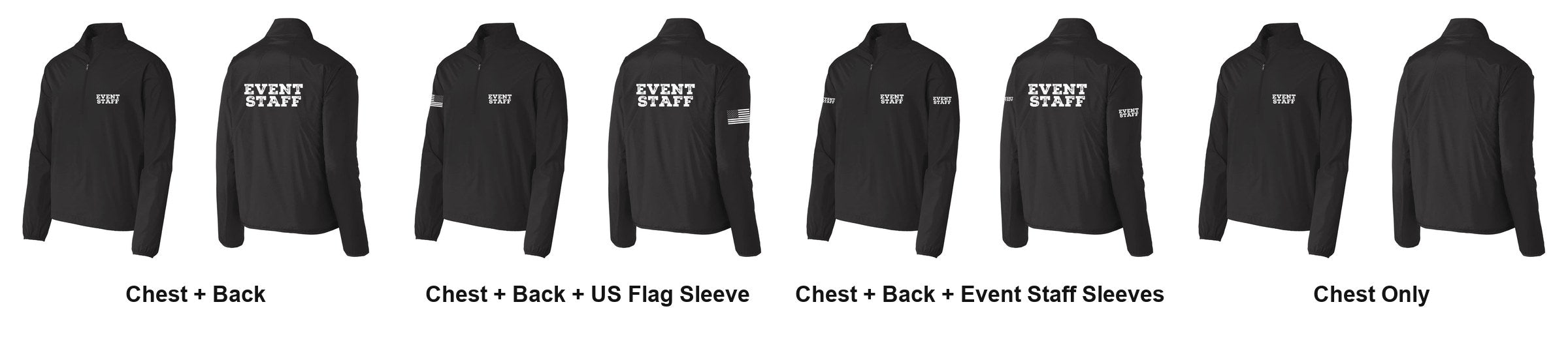 EVENT STAFF print layouts