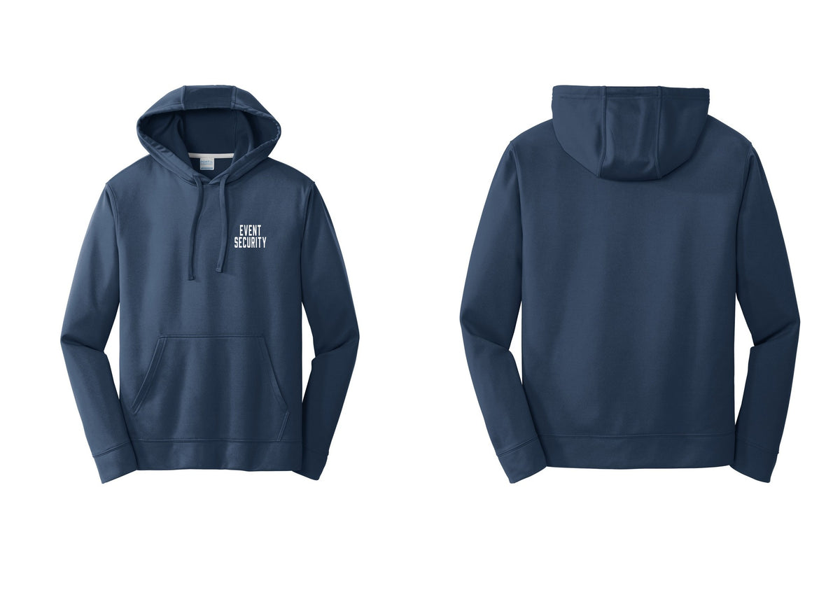 NYC Factory Event Security Performance Hooded Fleece Pullover Sweatshirt (Classic) - Chest Only - Navy