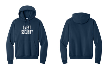 NYC Factory Event Security Cotton Fleece Pullover Hoodie (Classic) - Front Only - Navy