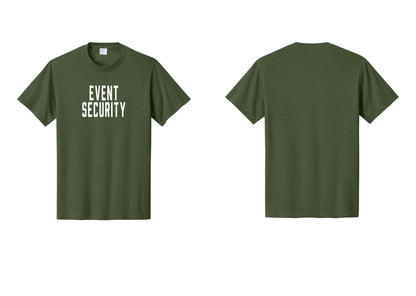 NYC Factory Event Security T-Shirt for Venues & Crowd Management (Classic) - Front Only - Olive