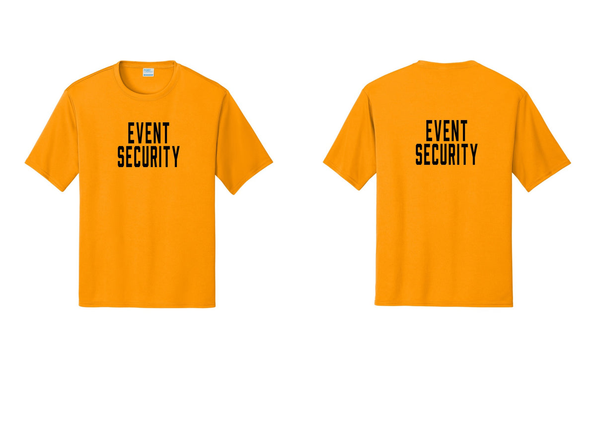 NYC Factory Event Security Performance T-Shirt (Classic) - Front + Back - Gold