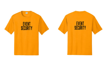 NYC Factory Event Security Performance T-Shirt (Classic) - Front + Back - Gold