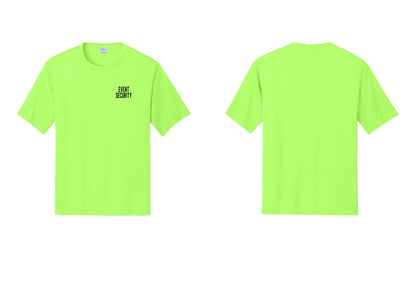 NYC Factory Event Security Performance T-Shirt (Classic) - Chest Only - Neon Green