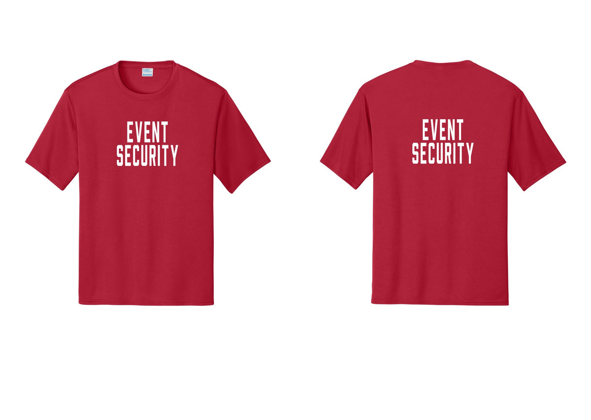 NYC Factory Event Security Performance T-Shirt (Classic) - Front + Back - Red