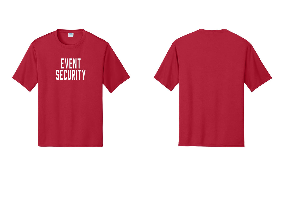 NYC Factory Event Security Performance T-Shirt (Classic) - Front Only - Red
