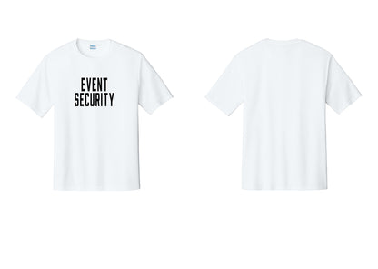 NYC Factory Event Security Performance T-Shirt (Classic) - Front Only - White