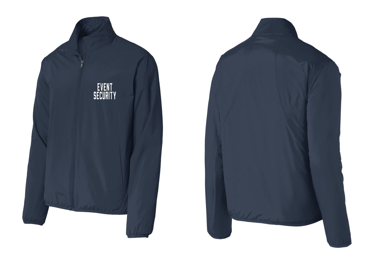NYC Factory Event Security Windbreaker Full-Zip Jacket (Classic) - Chest Only - Dress Blue Navy