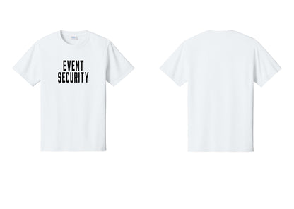 NYC Factory Event Security T-Shirt for Venues & Crowd Management (Classic) - Front Only - White