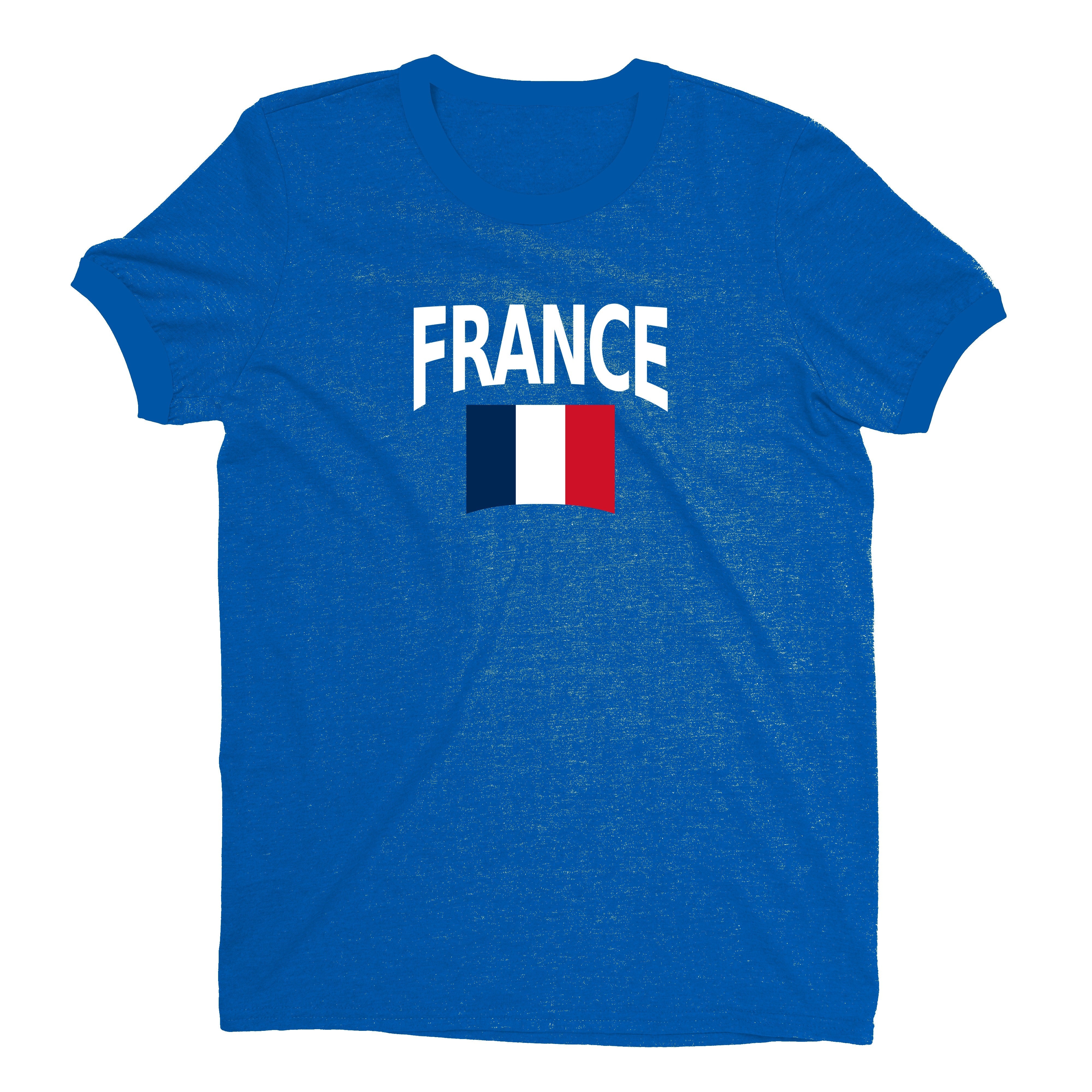 France World Cup Plain Tee Unisex T-Shirt -- NYC Factory - Royal Blue