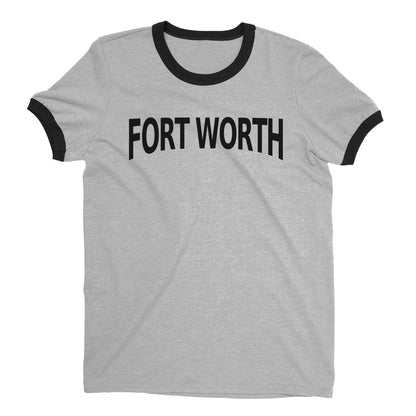 Fort Worth Ringer Tee — Heather Gray