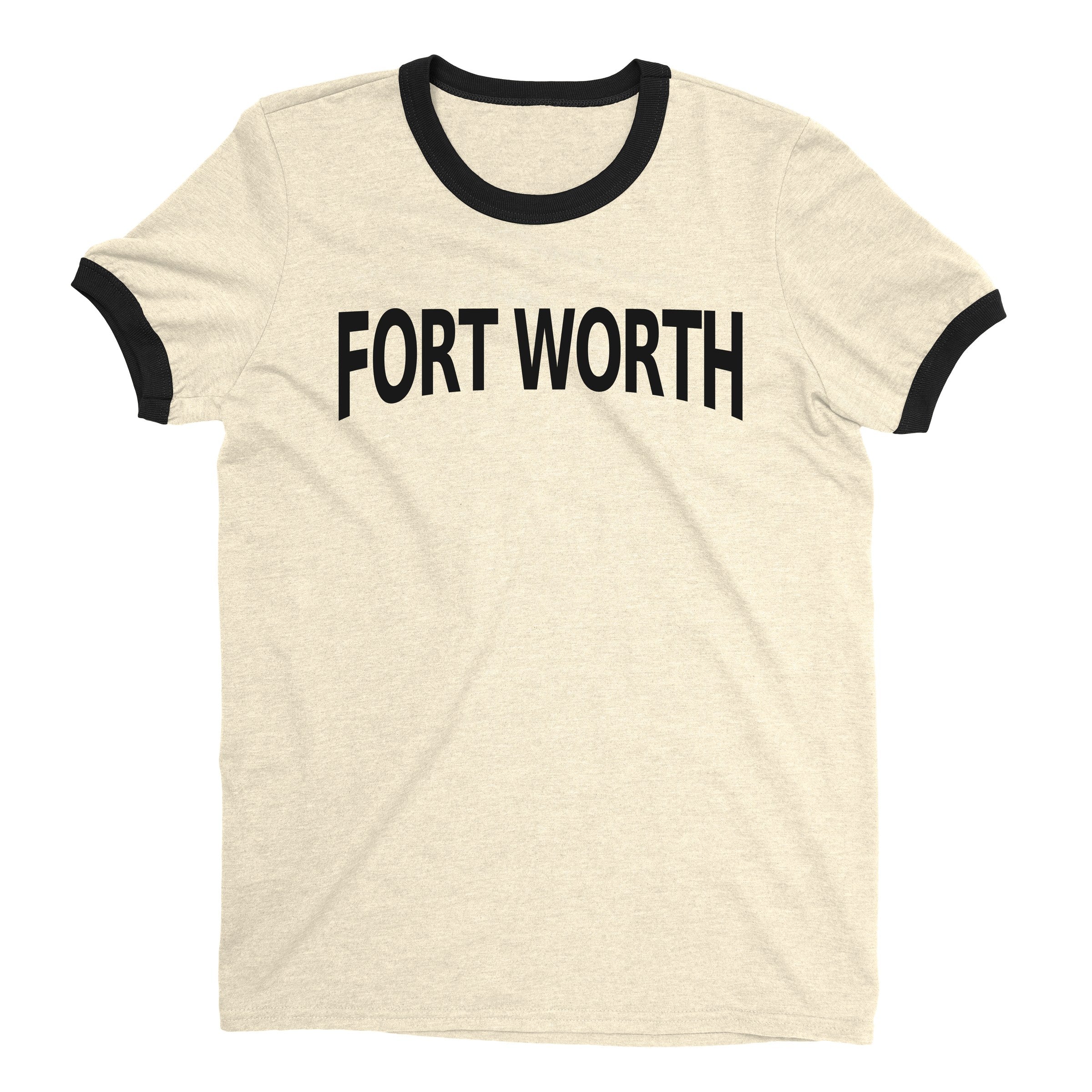 Fort Worth Ringer Tee — Natural