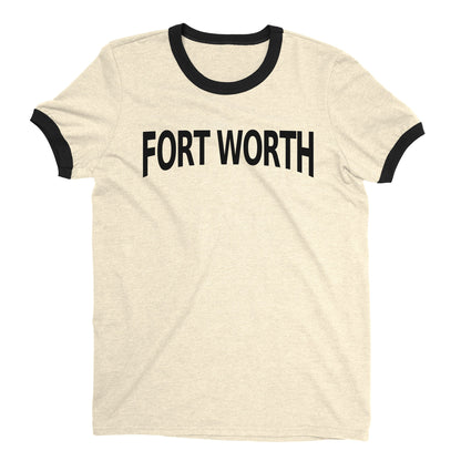 Fort Worth Ringer Tee — Natural