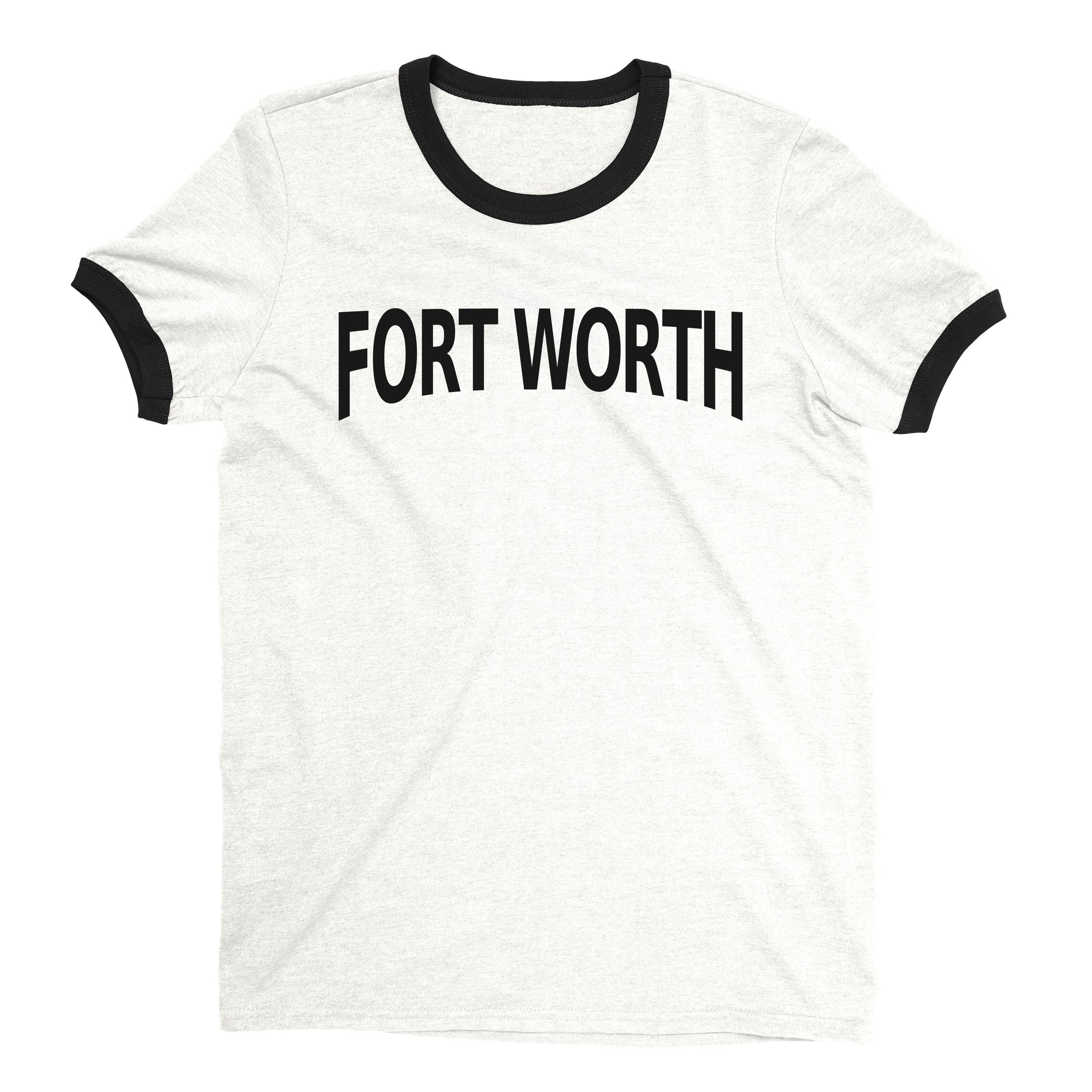 Fort Worth Ringer Tee — White