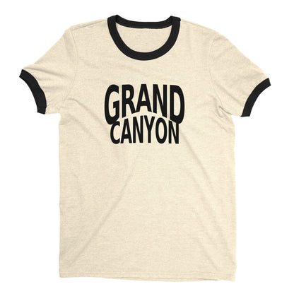 Grand Canyon National Park Ringer Tee Retro Style Men's T-Shirt - NYC Factory - Natural