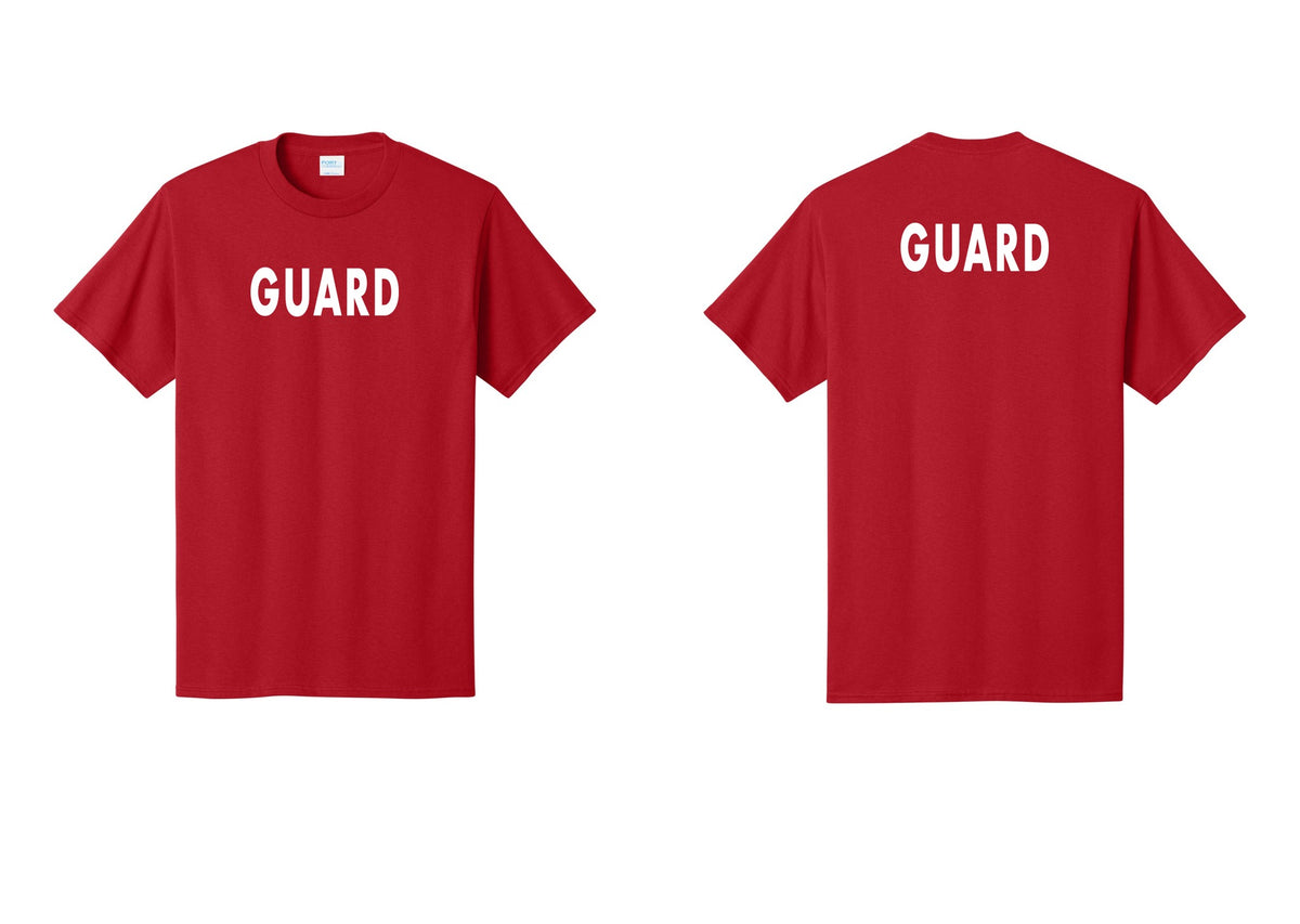 NYC Factory Guard T-Shirt - Front + Back - Red